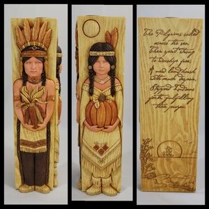 Autumn Thanksgiving Harvest 3 Sided Taper Candle Holder